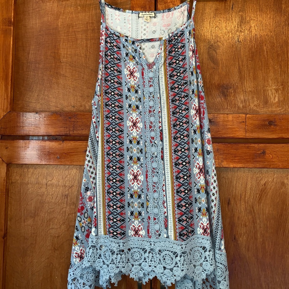 Buckle Keyhole Tank Top sz XL